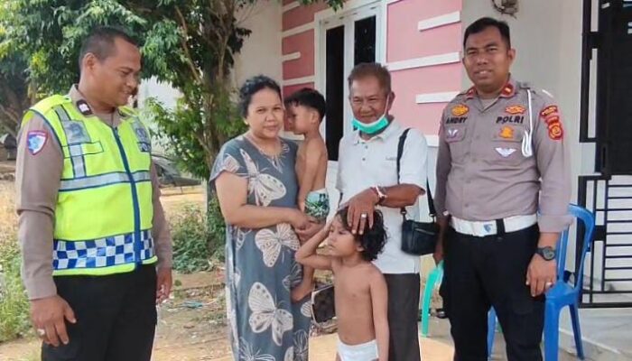 Patroli Hunting, Polisi Temukan Balita Lepas dari Pantauan Orang Tua di Jalan Lintas Tebo