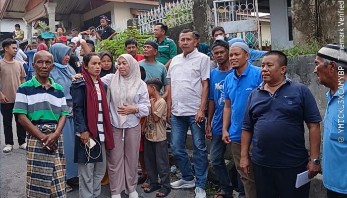 Lindawati Gerak Cepat Sambangi Korban Kebakaran Lembah Damai, Bantu Enam Kepala Keluarga