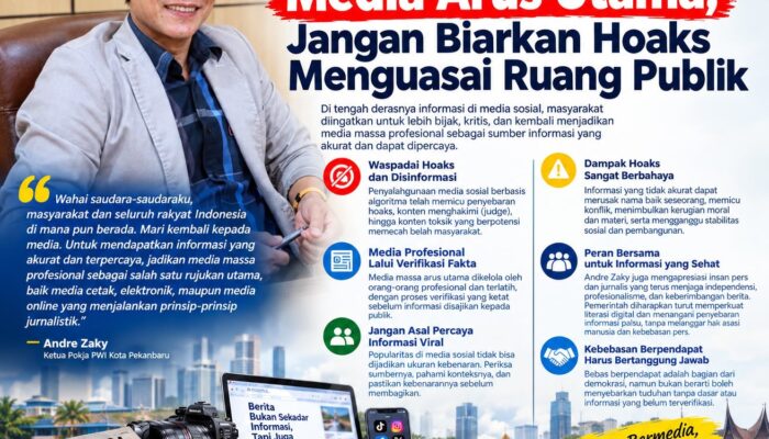 Lawan Hoaks di Era Digital, Andre Zaky Ajak Masyarakat Kembali Percaya Media Massa Profesional