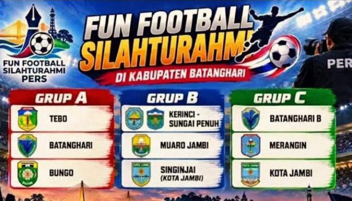 Liga Fun Football Pers Se-Provinsi Jambi Resmi Ditutup, Pers United Batang Hari Raih Juara Pertama